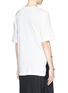 Back View - Click To Enlarge - 3.1 PHILLIP LIM - Wool crochet trim jersey T-shirt