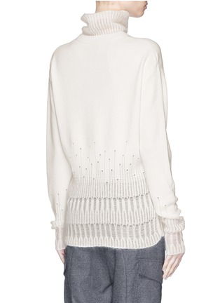 Back View - Click To Enlarge - 3.1 PHILLIP LIM - Drop needle mohair turtleneck sweater