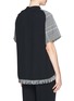 Back View - Click To Enlarge - 3.1 PHILLIP LIM - Twill panel Glen plaid mock neck top