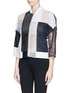 Front View - Click To Enlarge - 3.1 PHILLIP LIM - Mixed patchwork lace bomber jacket