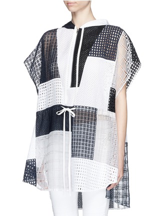 Front View - Click To Enlarge - 3.1 PHILLIP LIM - Mix patchwork lace poncho