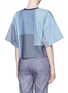 Back View - Click To Enlarge - 3.1 PHILLIP LIM - Denim patchwork wide sleeve T-shirt