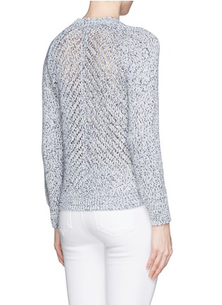 Back View - Click To Enlarge - 3.1 PHILLIP LIM - Chevron mesh stitch sweater