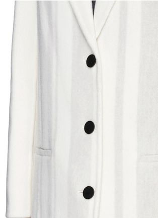 Detail View - Click To Enlarge - 3.1 PHILLIP LIM - Stripe wool felt oversize car coat