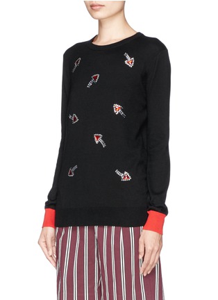Front View - Click To Enlarge - MARKUS LUPFER - 'Arrows Jewel' Natalie sweater