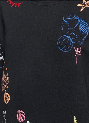 Detail View - Click To Enlarge - MARKUS LUPFER - 'Colour Circus Embroidery' sweatshirt