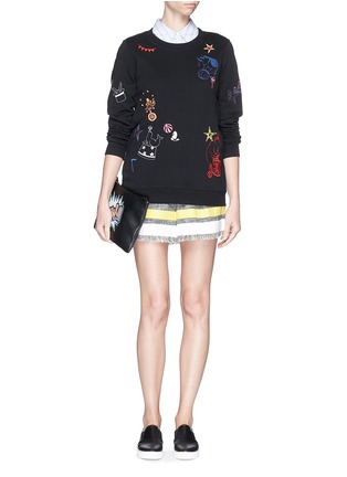Figure View - Click To Enlarge - MARKUS LUPFER - 'Colour Circus Embroidery' sweatshirt