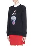 Front View - Click To Enlarge - MARKUS LUPFER - 'Circus Pile-Up' appliqué Anna sweatshirt