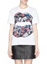 Main View - Click To Enlarge - MARKUS LUPFER - 'Graphic Floral Lip Smacker' print T-shirt