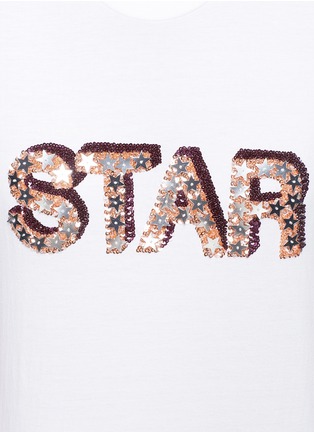Detail View - Click To Enlarge - MARKUS LUPFER - 'Star Sequin' Kate T-shirt