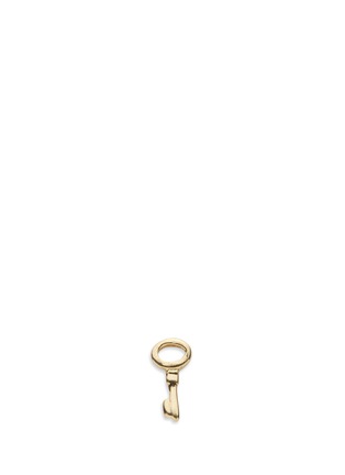 Main View - Click To Enlarge - LOQUET LONDON - 14k yellow gold key single earring - Secrets
