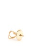 Detail View - Click To Enlarge - LOQUET LONDON - 14k yellow gold linked hearts single earring - Always Together