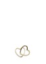 Main View - Click To Enlarge - LOQUET LONDON - 14k yellow gold linked hearts single earring - Always Together