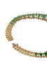 - BUCCELLATI - Sapphire jade 18k gold bib necklace