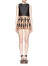 Figure View - Click To Enlarge - CHICTOPIA - Geometric face print bloomer shorts