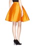 Back View - Click To Enlarge - CHICTOPIA - Pleat flare silk skirt