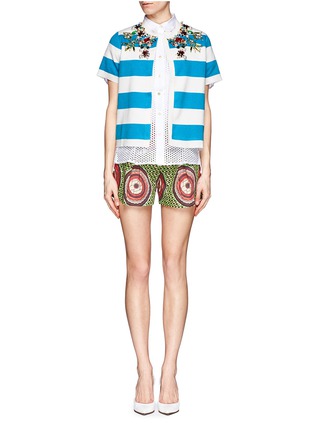 Figure View - Click To Enlarge - STELLA JEAN - Watermelon print shorts