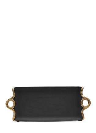 Main View - Click To Enlarge - L'OBJET - Snake Rectangle Tray - Gold