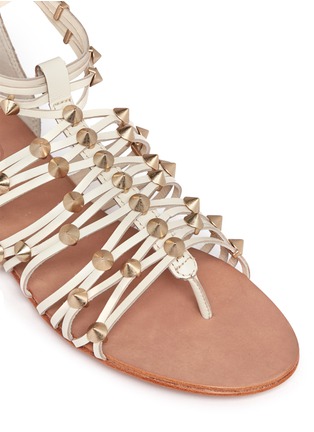 Detail View - Click To Enlarge - ASH - 'Medusa' studded leather gladiator sandals