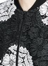 Detail View - Click To Enlarge - ALICE & OLIVIA - 'Felisa' floral guipure lace bomber jacket