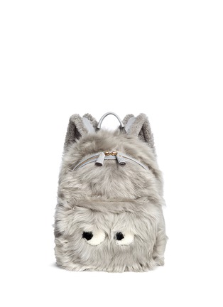 Main View - Click To Enlarge - ANYA HINDMARCH - 'Eyes' mini shearling leather backpack