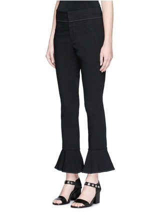 Front View - Click To Enlarge - ISABEL MARANT - 'Hunter' flared cuff slim fit pants