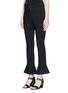 Front View - Click To Enlarge - ISABEL MARANT - 'Hunter' flared cuff slim fit pants