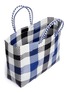 Detail View - Click To Enlarge - TRUSS - Large woven plaid PVC tote