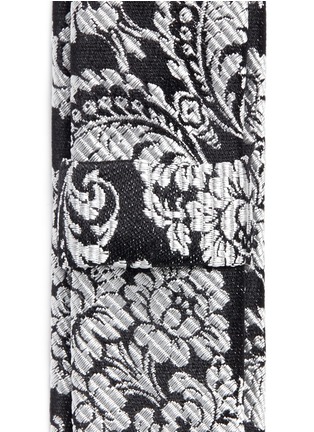 Detail View - Click To Enlarge - - - Floral jacquard skinny silk tie