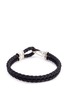 Figure View - Click To Enlarge - JOHN HARDY - Silver braided leather hook bracelet