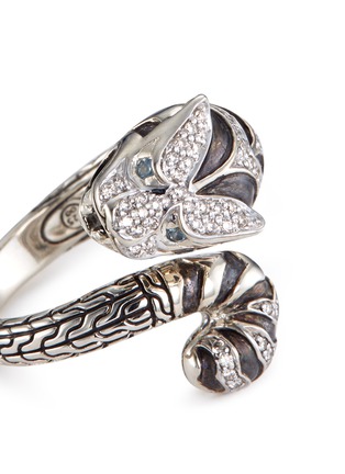 Detail View - Click To Enlarge - JOHN HARDY - Diamond topaz silver macan ring