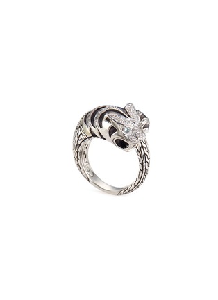 Main View - Click To Enlarge - JOHN HARDY - Diamond topaz silver macan ring