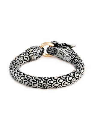 Detail View - Click To Enlarge - JOHN HARDY - 18k gold silver large scaly dragon bracelet