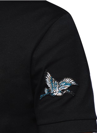 Detail View - Click To Enlarge - LANVIN - Embroidered patch polo shirt