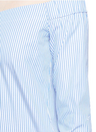 Detail View - Click To Enlarge - RAG & BONE - 'Kacy' reversible stripe cotton poplin off-shoulder tunic