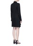 Back View - Click To Enlarge - THEORY - 'Talbilla' tie front silk shirt dress