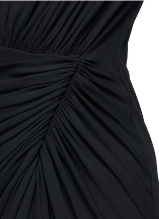 Detail View - Click To Enlarge - GIVENCHY - Keyhole drape front jersey crepe gown