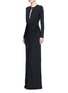 Figure View - Click To Enlarge - GIVENCHY - Keyhole drape front jersey crepe gown