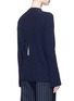 Back View - Click To Enlarge - STELLA MCCARTNEY - Fringed cutout panel cashmere-wool sweater