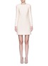 Main View - Click To Enlarge - VALENTINO GARAVANI - Split bow sleeve Crepe Couture dress