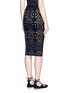 Back View - Click To Enlarge - ALICE & OLIVIA - 'Ani' stripe underlay knit pencil skirt