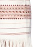Detail View - Click To Enlarge - ZIMMERMANN - 'Harlequin' stripe cotton fringed poncho dress