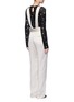 Back View - Click To Enlarge - LANVIN - Techno twill suspender pants