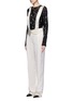 Front View - Click To Enlarge - LANVIN - Techno twill suspender pants