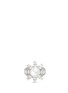 Main View - Click To Enlarge - CZ BY KENNETH JAY LANE - Cubic zirconia glass pearl floral ring