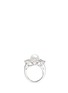 Figure View - Click To Enlarge - CZ BY KENNETH JAY LANE - Cubic zirconia glass pearl floral ring