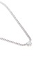 Detail View - Click To Enlarge - CZ BY KENNETH JAY LANE - Round cut milky cubic zirconia pendant choker necklace