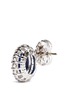 Detail View - Click To Enlarge - CZ BY KENNETH JAY LANE - Opalescent cubic zirconia oval cabochon stud earrings