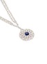 Detail View - Click To Enlarge - CZ BY KENNETH JAY LANE - Cubic zirconia freshwater pearl floral pendant necklace