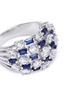 Detail View - Click To Enlarge - CZ BY KENNETH JAY LANE - Mix cut checkered cubic zirconia ring